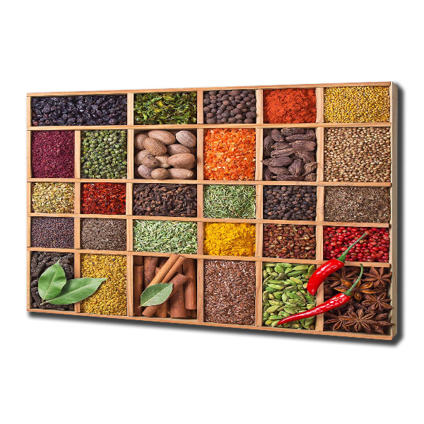 Canvas wall art Spices and herbs