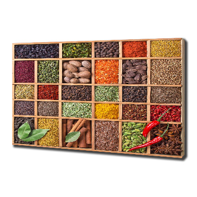 Canvas wall art Spices and herbs