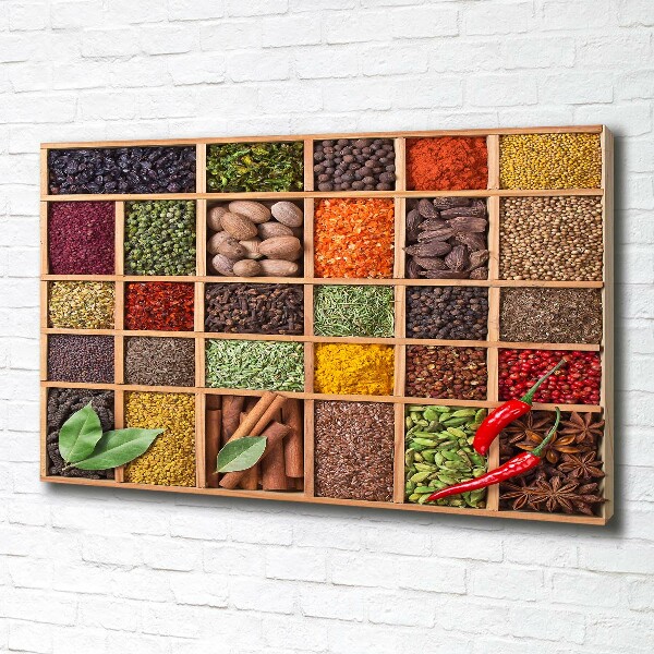 Canvas wall art Spices and herbs