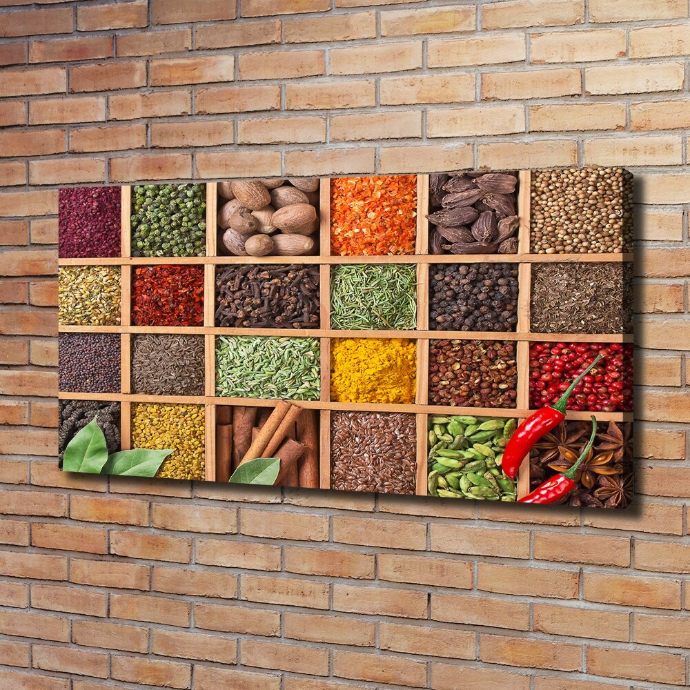 Canvas wall art Spices and herbs