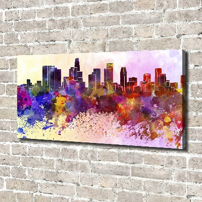 Canvas wall art Los Angeles colors