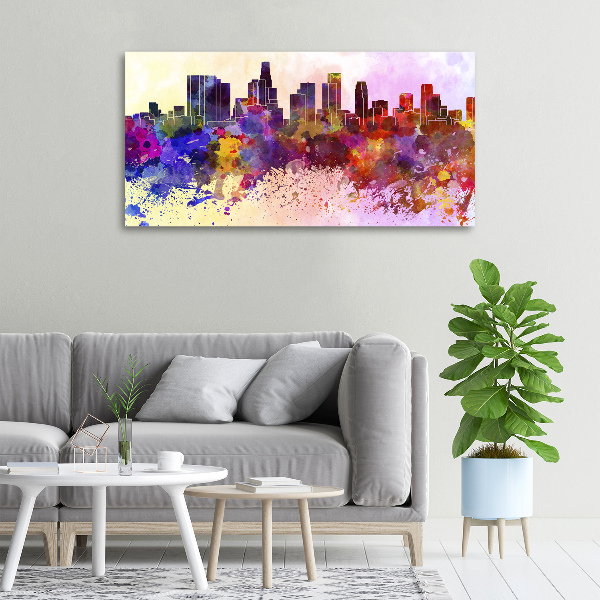 Canvas wall art Los Angeles colors