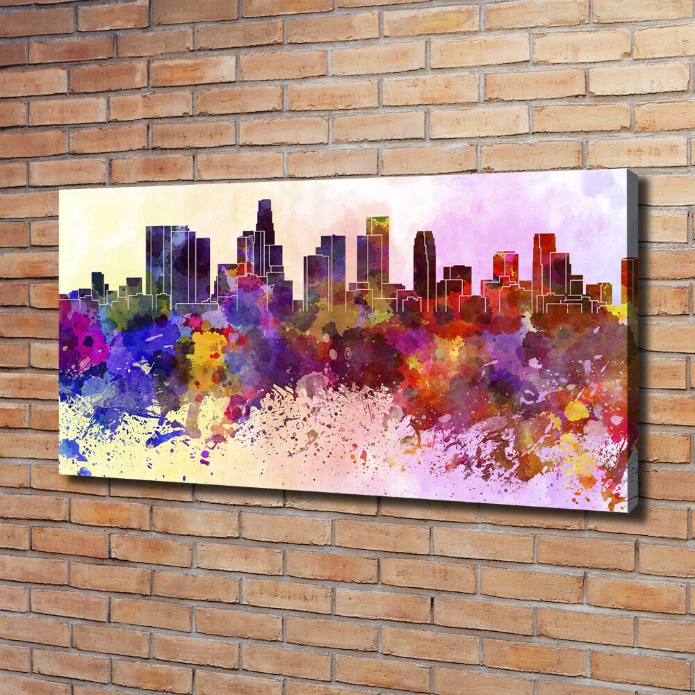 Canvas wall art Los Angeles colors