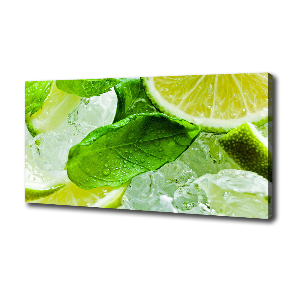 Canvas wall art Ice lime