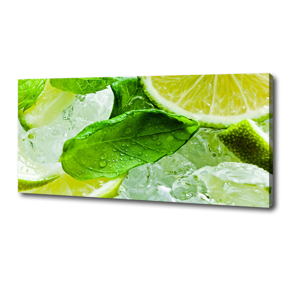 Canvas wall art Ice lime