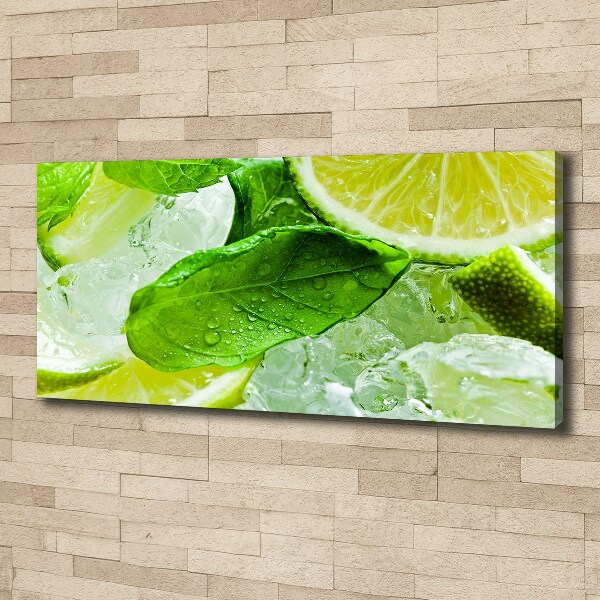 Canvas wall art Ice lime