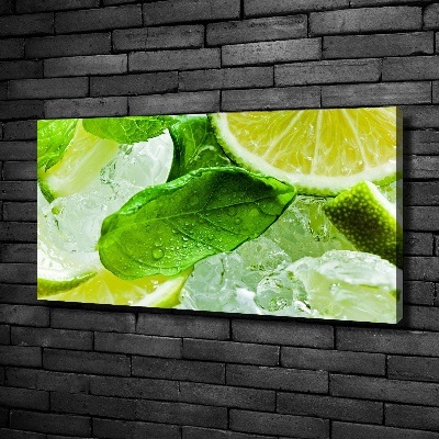 Canvas wall art Ice lime