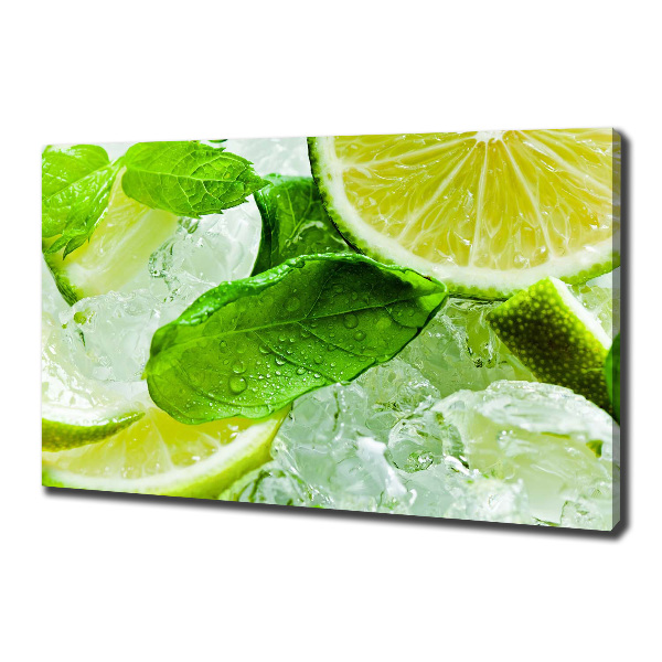 Canvas wall art Ice lime