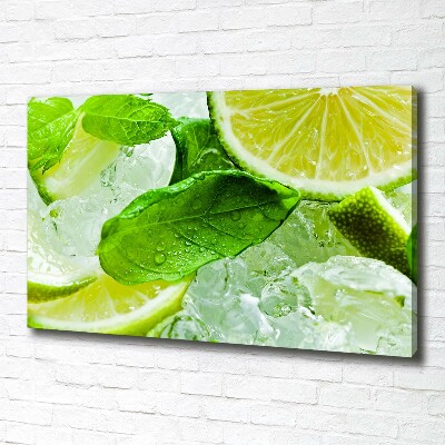 Canvas wall art Ice lime