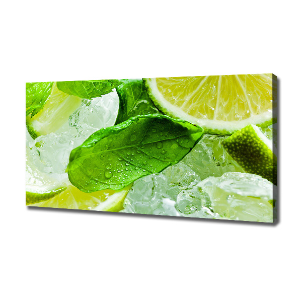 Canvas wall art Ice lime