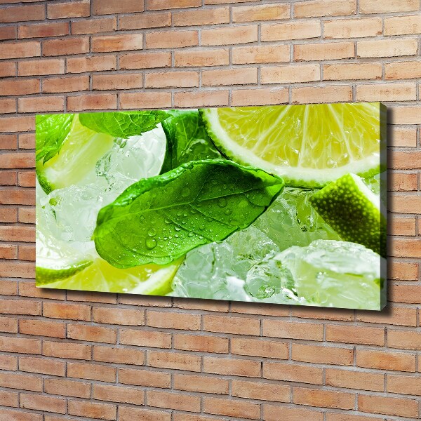 Canvas wall art Ice lime