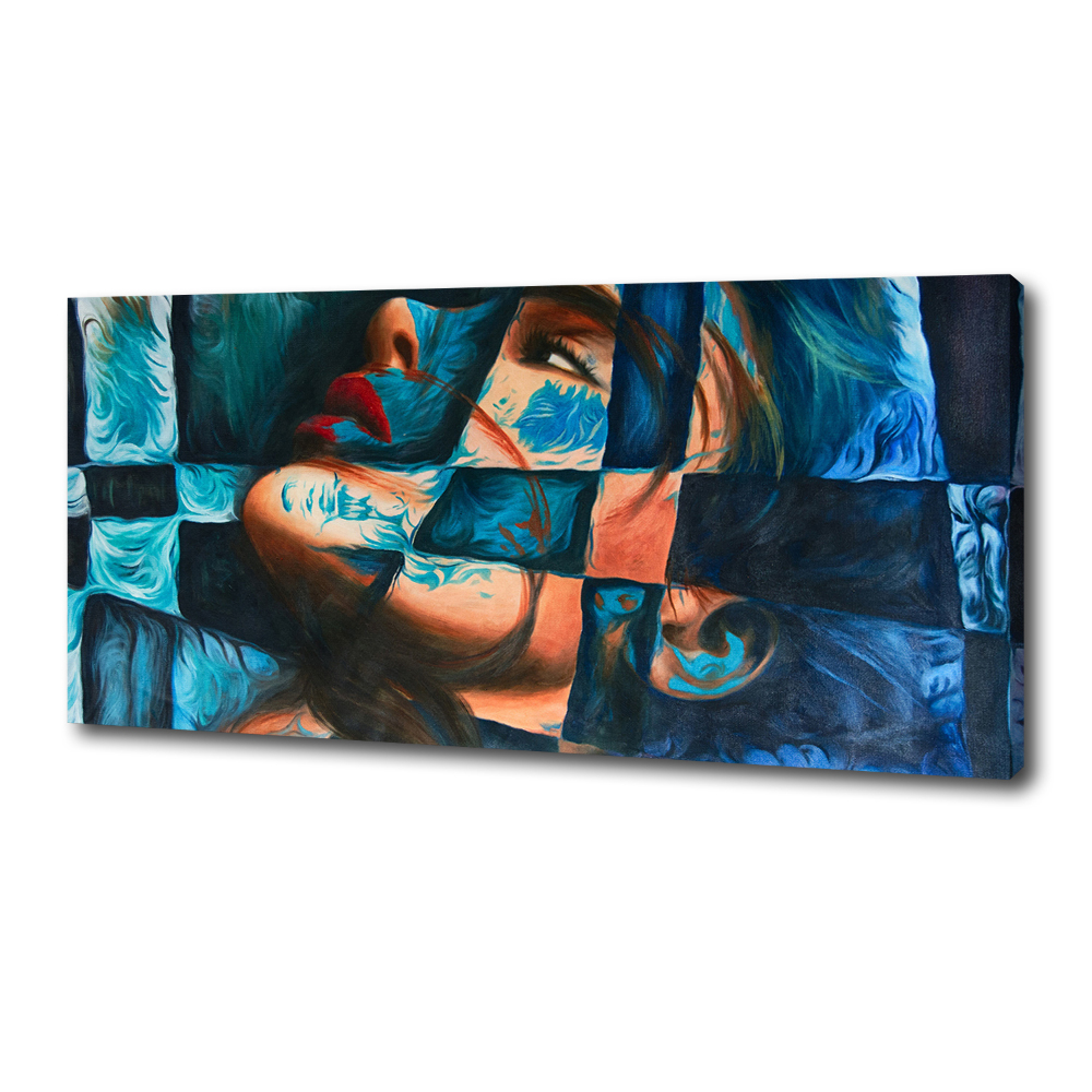 Canvas wall art Woman abstraction