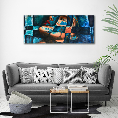 Canvas wall art Woman abstraction