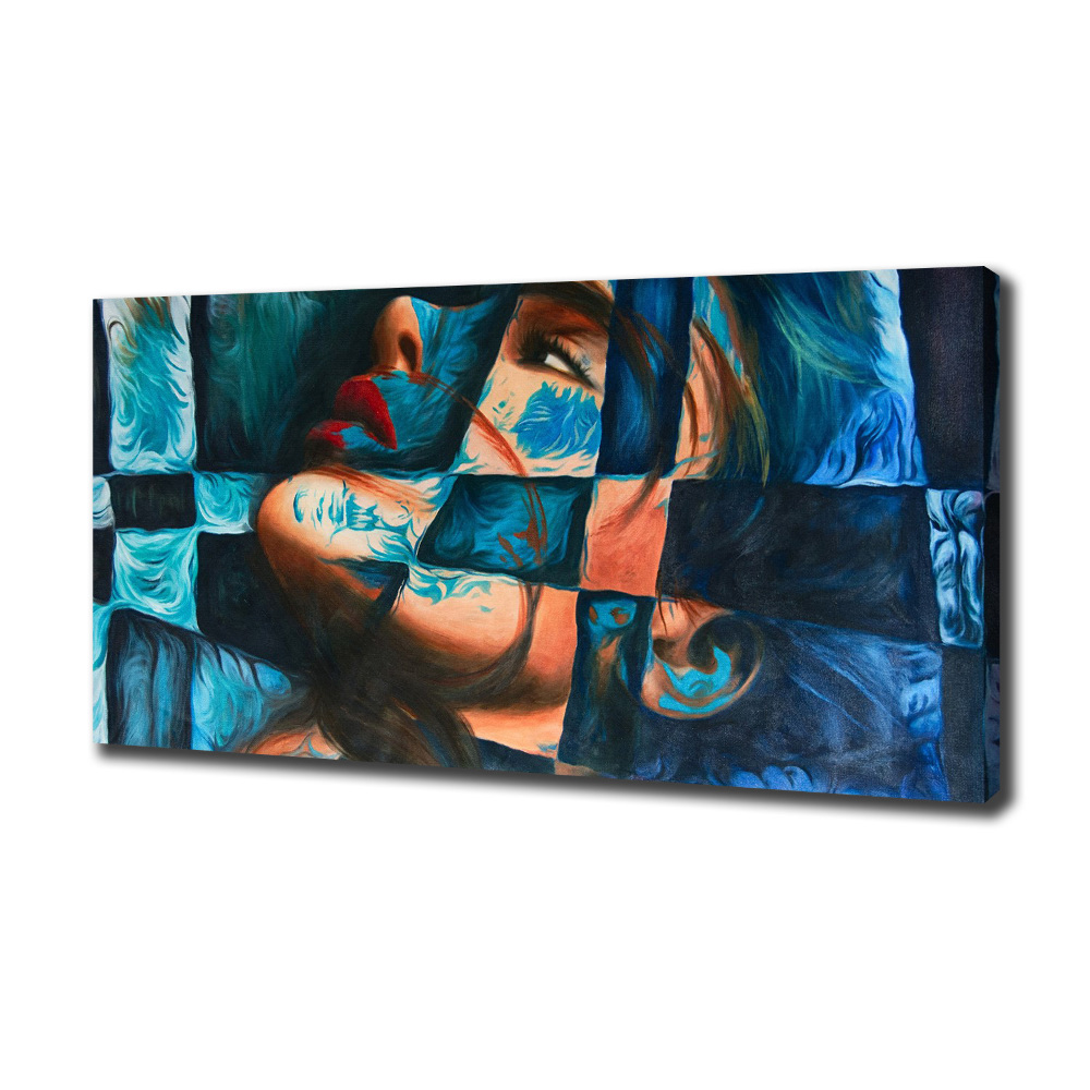 Canvas wall art Woman abstraction