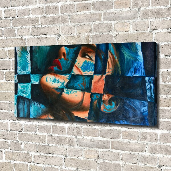 Canvas wall art Woman abstraction