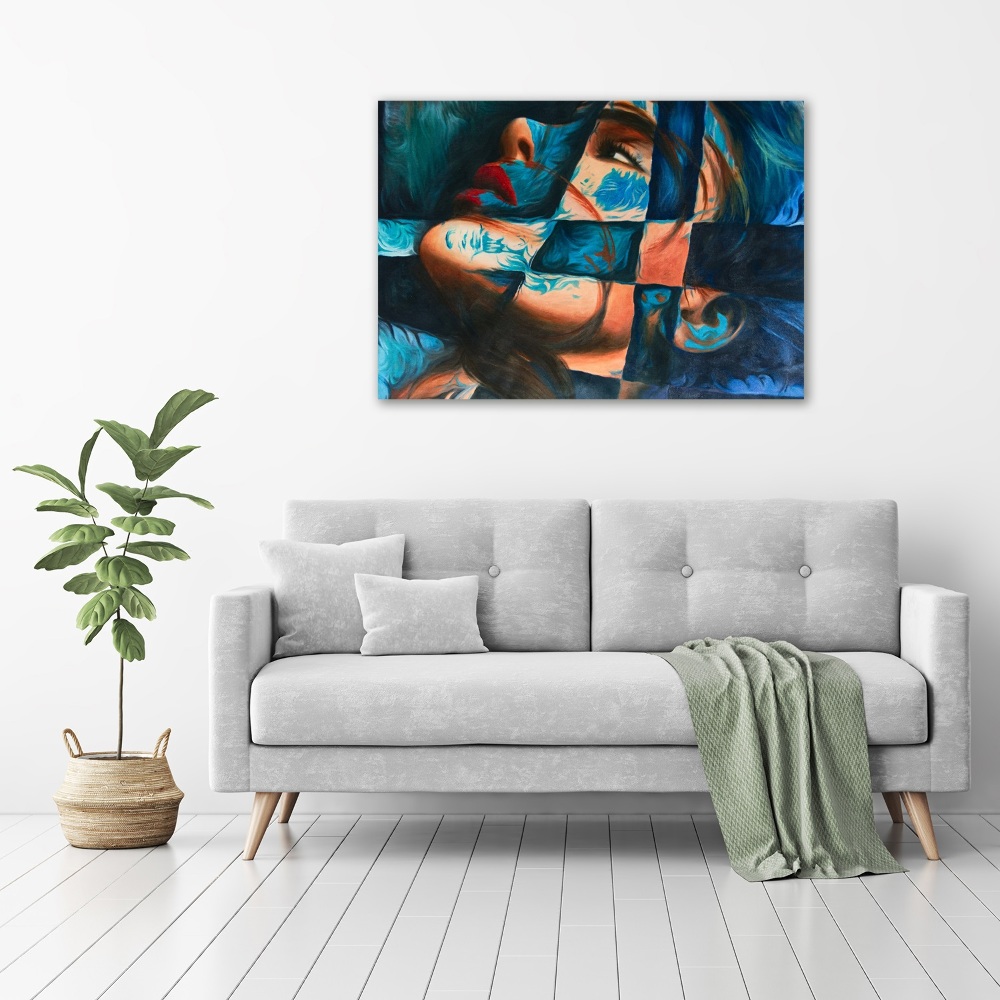 Canvas wall art Woman abstraction