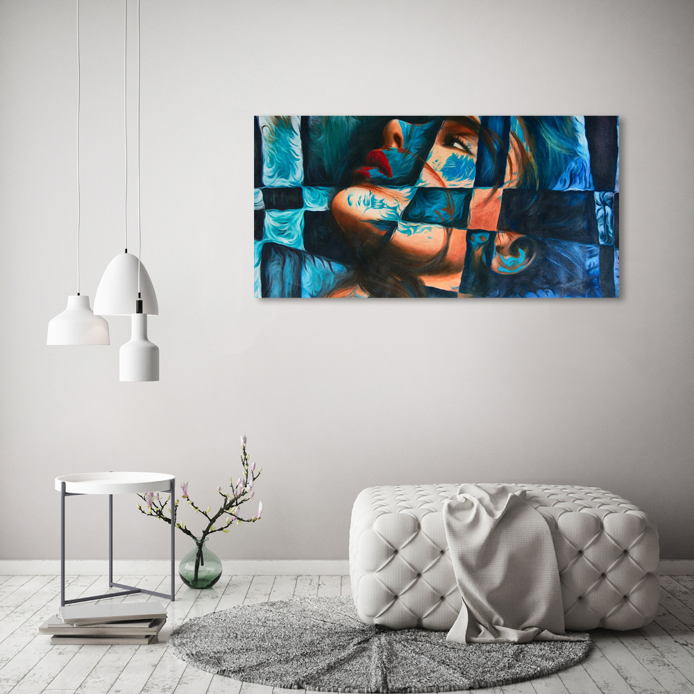 Canvas wall art Woman abstraction