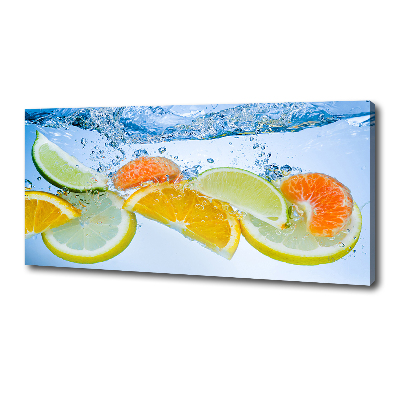 Canvas wall art Citruses under water