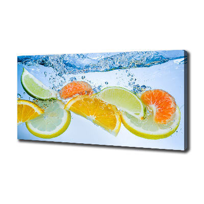 Canvas wall art Citruses under water