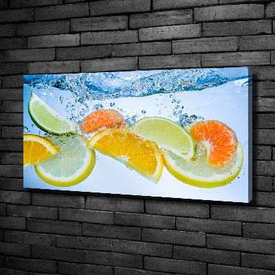 Canvas wall art Citruses under water