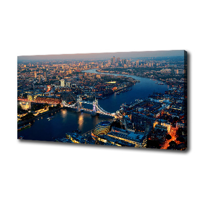 Canvas wall art London from a bird's eye view