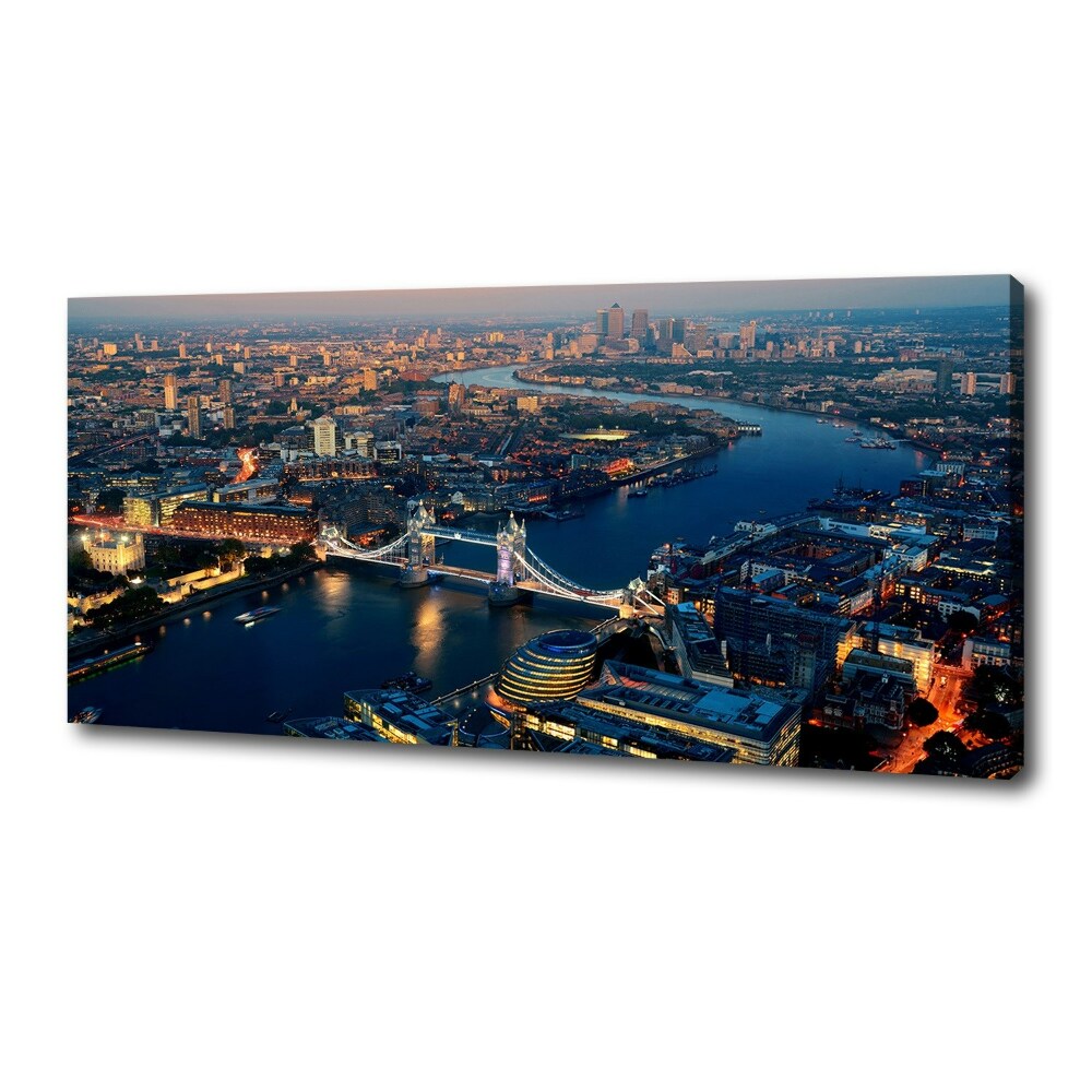 Canvas wall art London from a bird's eye view