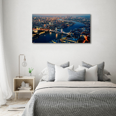 Canvas wall art London from a bird's eye view