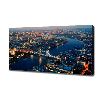 Canvas wall art London from a bird's eye view