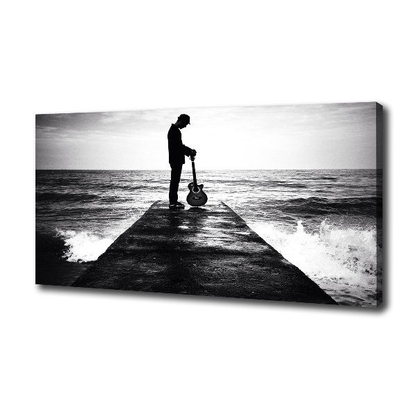 Guitarist on the pier