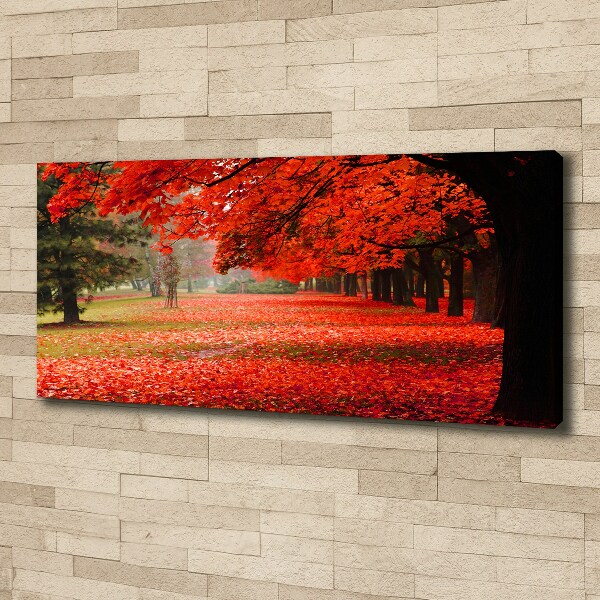 Canvas wall art Trees in autumn