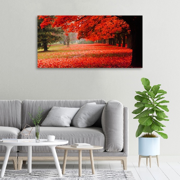 Canvas wall art Trees in autumn