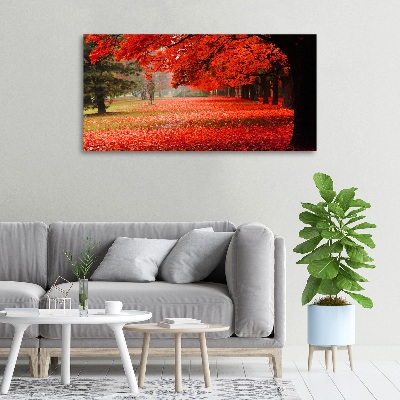 Canvas wall art Trees in autumn