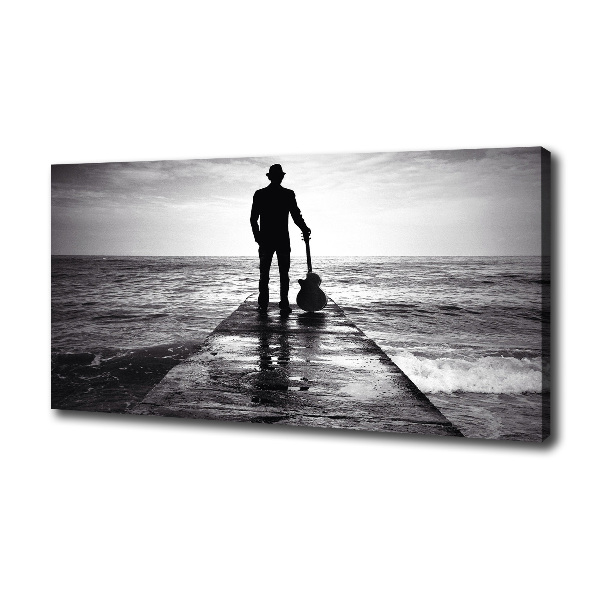 Guitarist on the pier