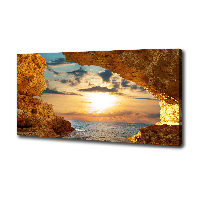 Canvas wall art Grotto by the sea