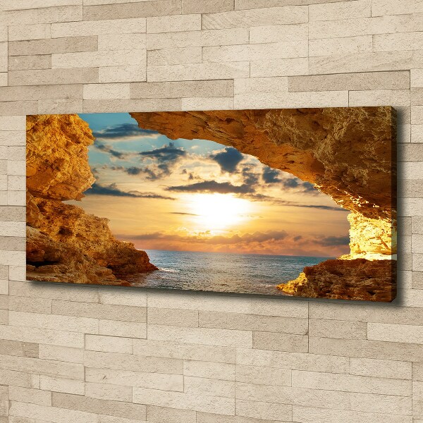 Canvas wall art Grotto by the sea