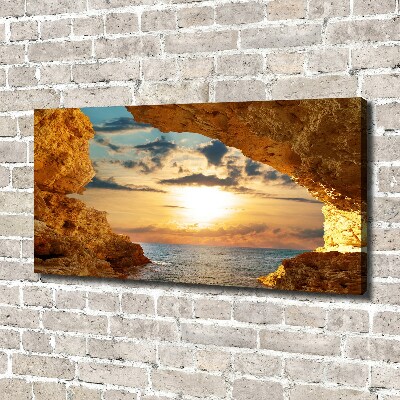 Canvas wall art Grotto by the sea