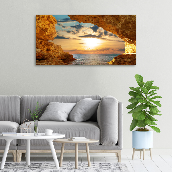 Canvas wall art Grotto by the sea