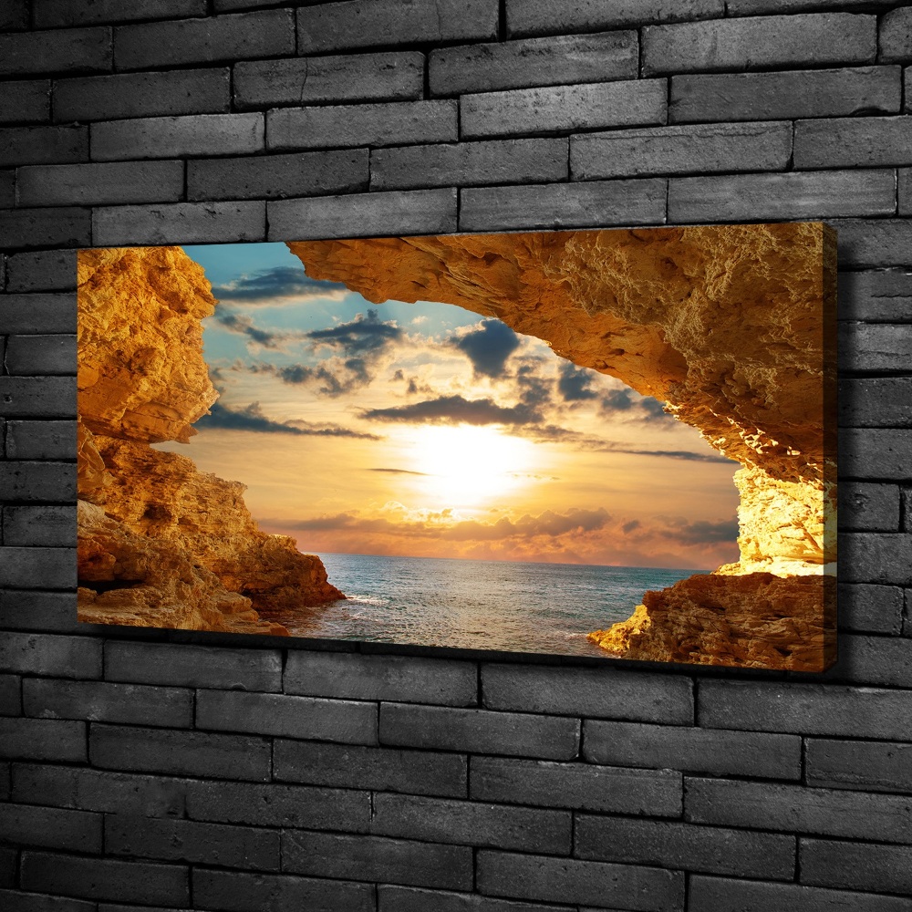 Canvas wall art Grotto by the sea