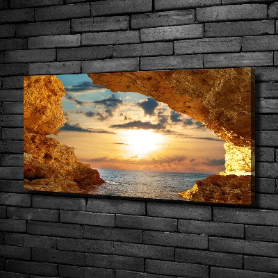 Canvas wall art Grotto by the sea