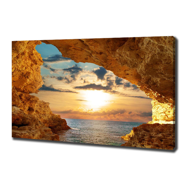 Canvas wall art Grotto by the sea