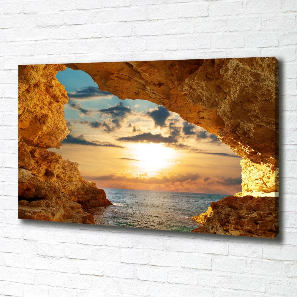 Canvas wall art Grotto by the sea