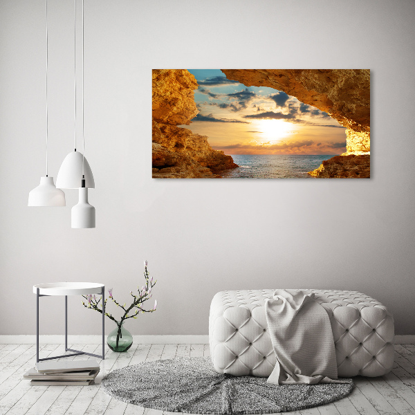 Canvas wall art Grotto by the sea