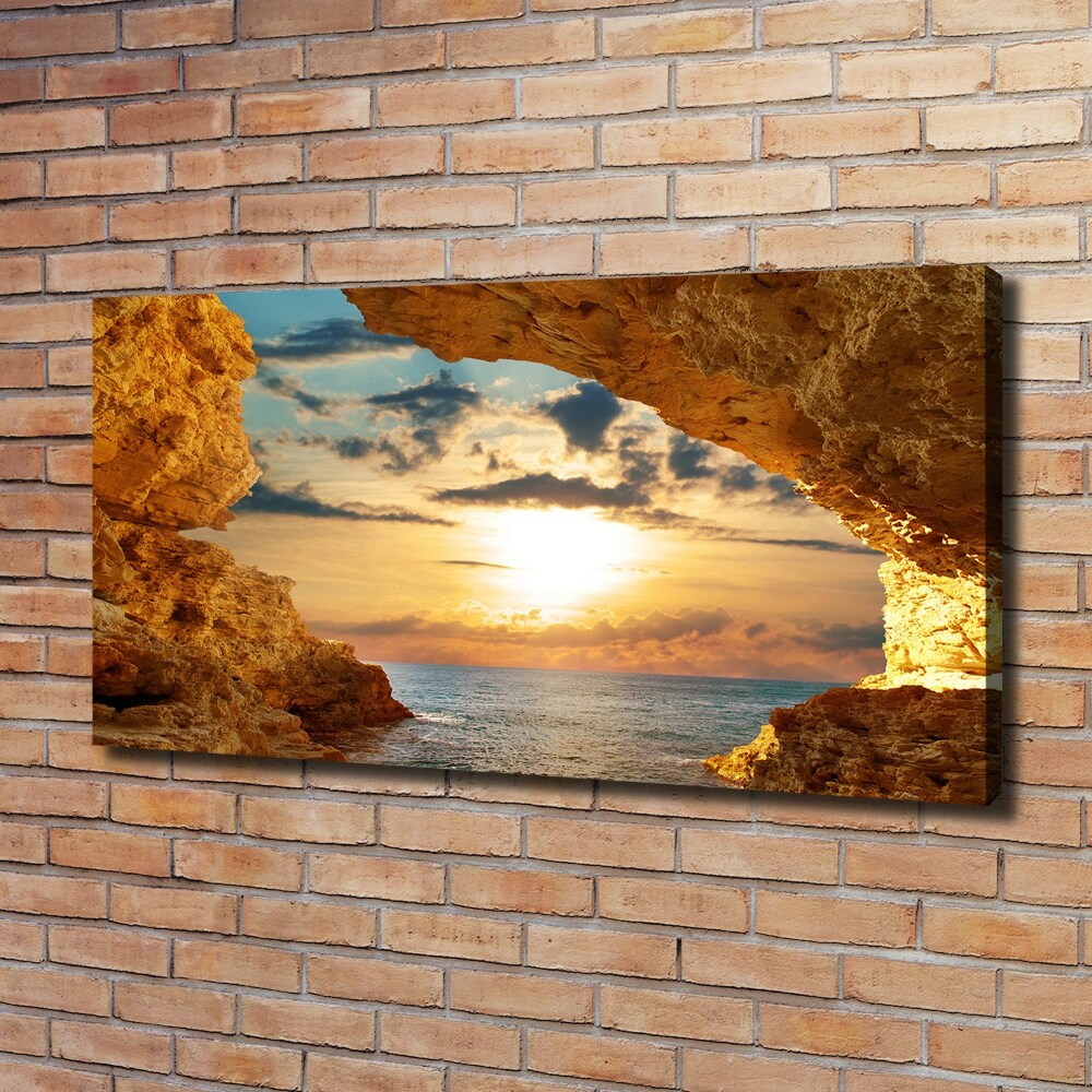 Canvas wall art Grotto by the sea