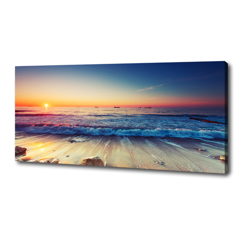 Canvas wall art Sunrise sea