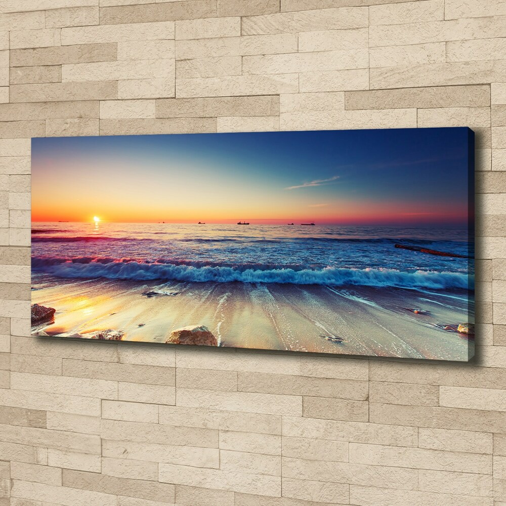 Canvas wall art Sunrise sea