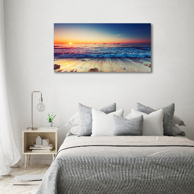 Canvas wall art Sunrise sea