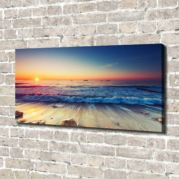 Canvas wall art Sunrise sea