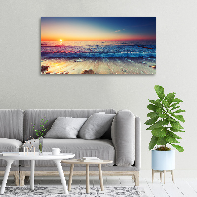 Canvas wall art Sunrise sea