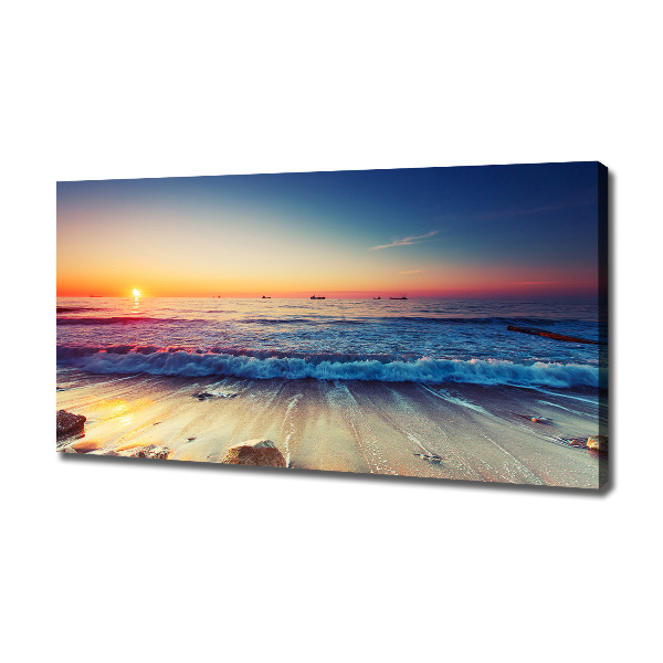 Canvas wall art Sunrise sea