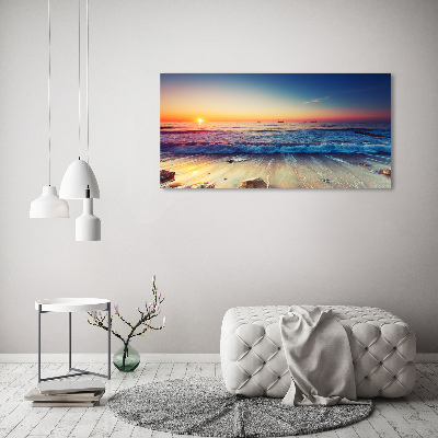 Canvas wall art Sunrise sea